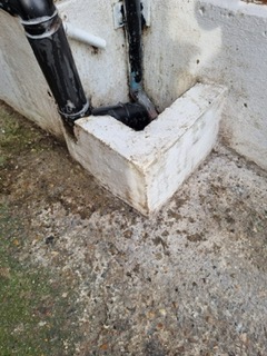 Drain cleaned of pigeon fouling build-up